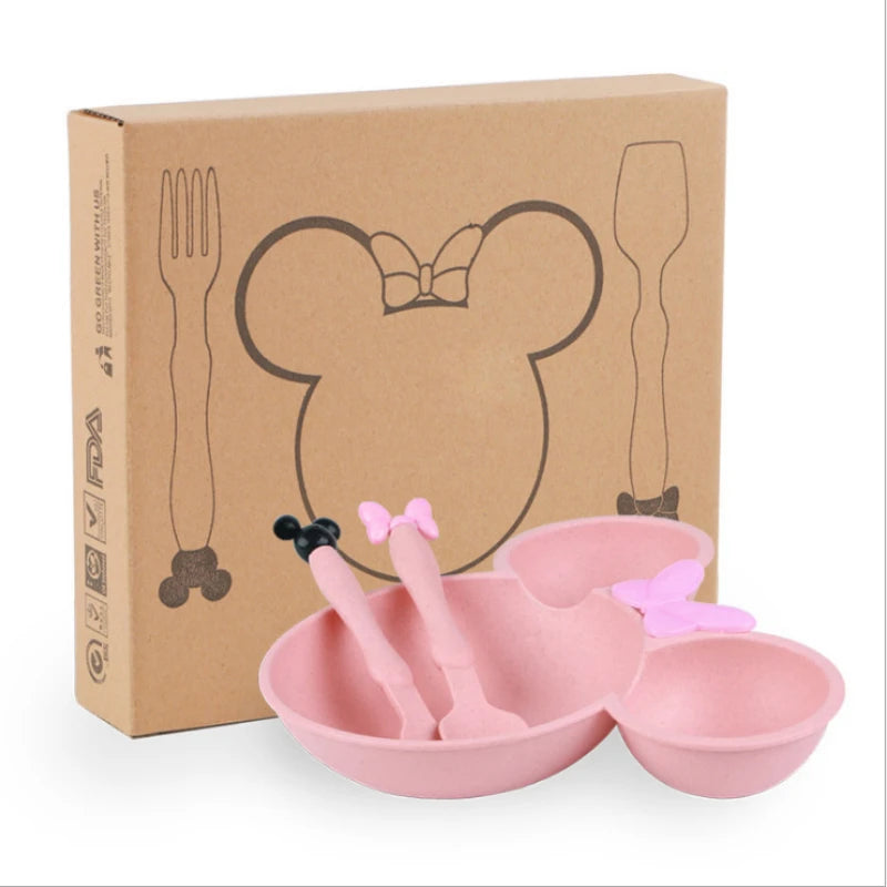 3 Peças Conjunto Utensílios Mickey