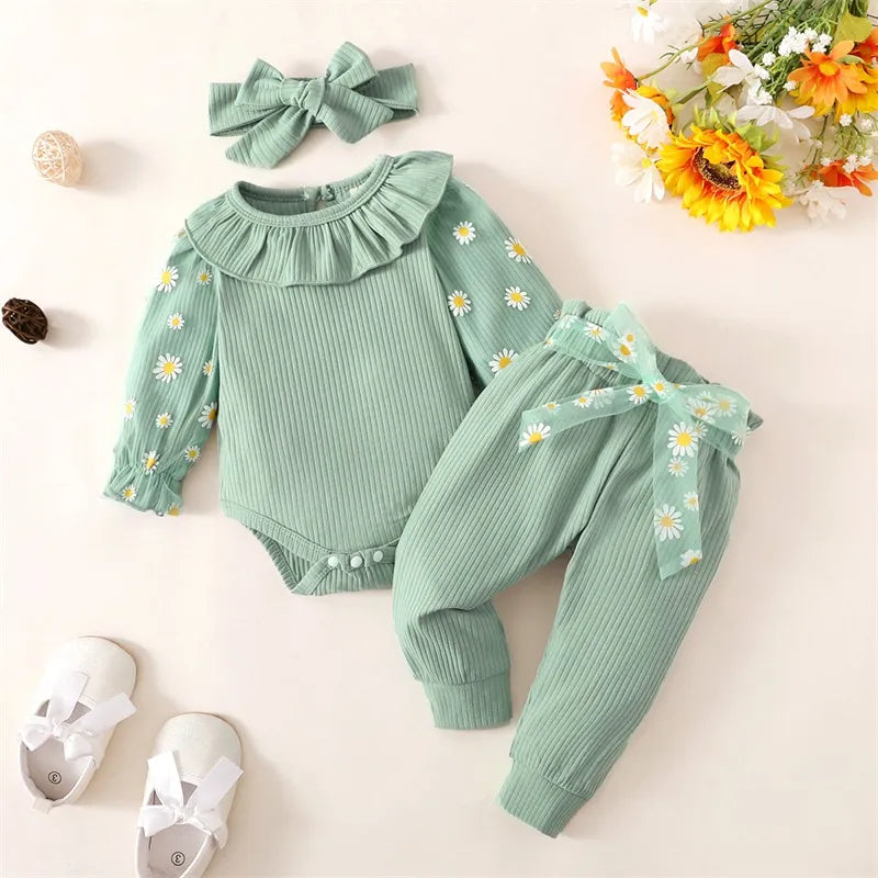 Conjunto Baby Girl/Outono Inverno + Laço