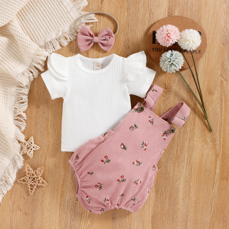 Conjunto Princesa Beatriz - Blusa + Macaquinho + Bandana